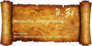 Wessely Zseraldina névjegykártya